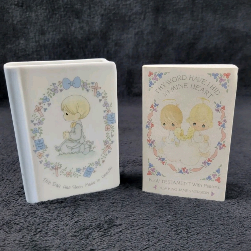 Precious Moments This Day Has Been Made In Heaven Boy Bible Holder & Bible